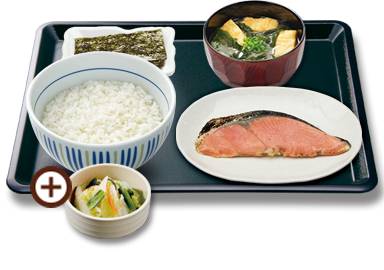 銀鮭朝食