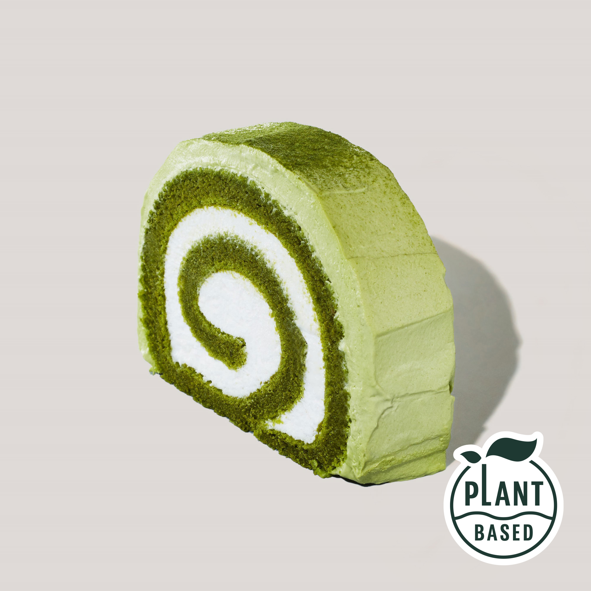 米粉の抹茶ロールケーキ