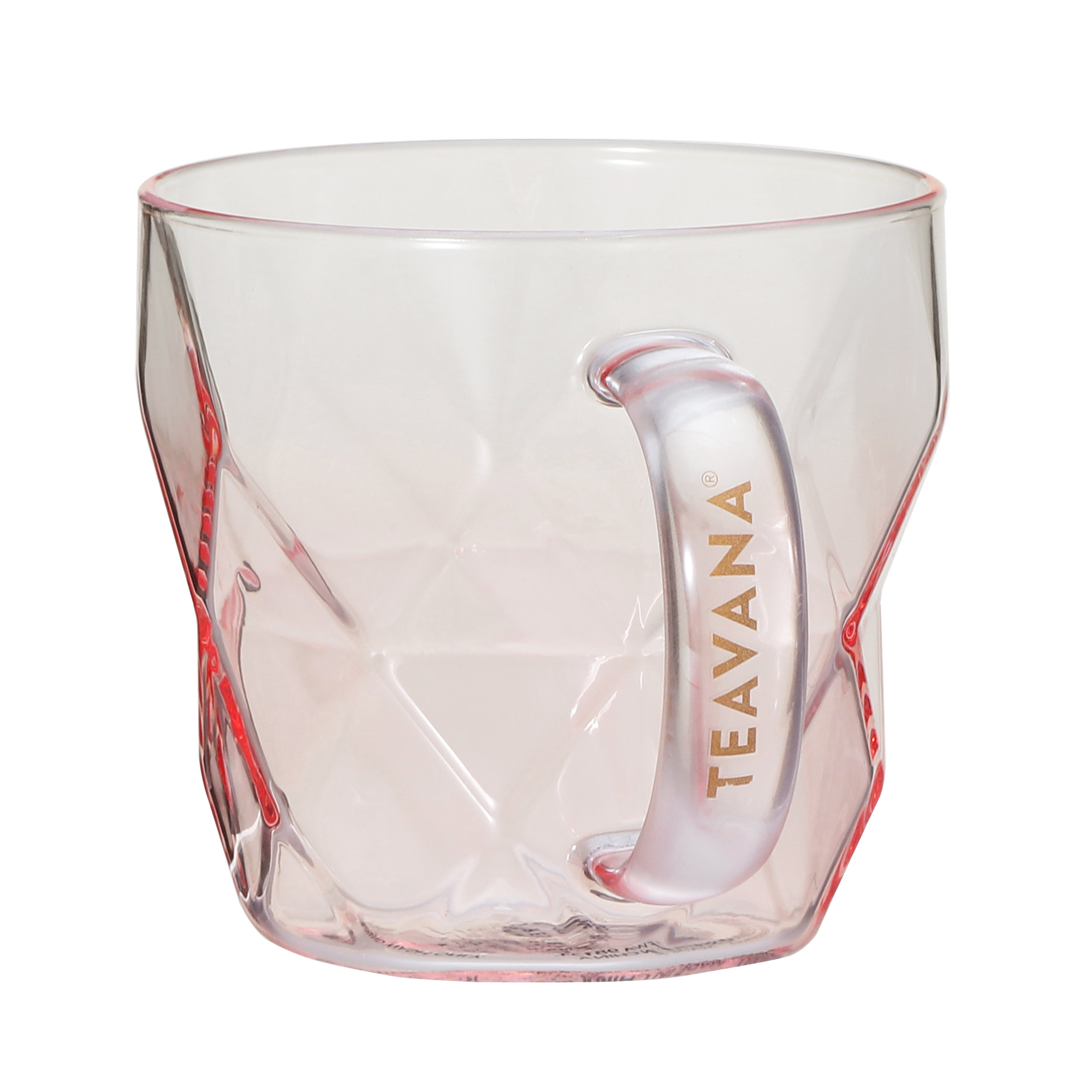 TEAVANA® ハンドルグラス ファセットピンク296ml