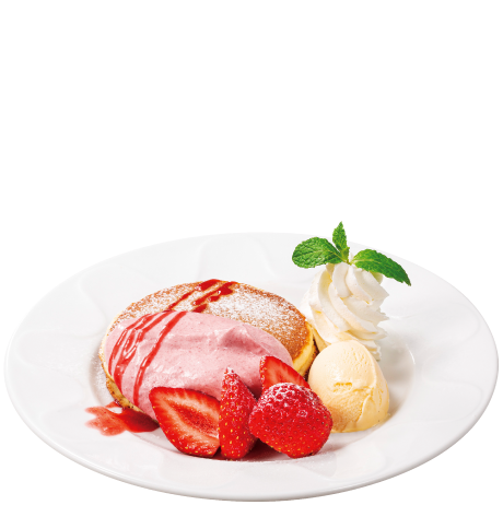 あまおうのバターミルクパンケーキ（2枚）