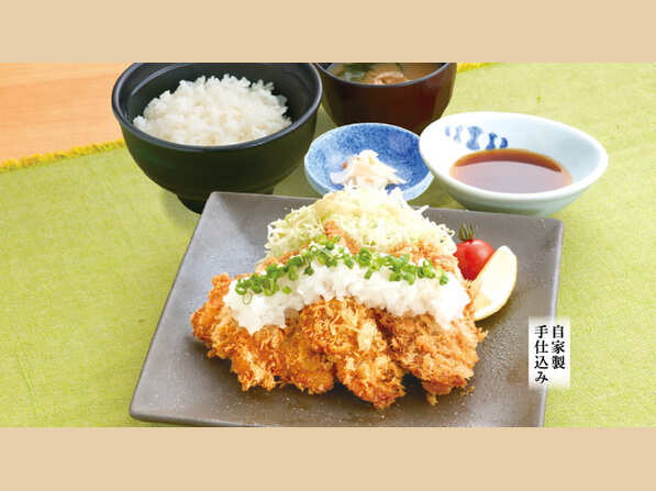 ひれかつおろしポン酢ランチ