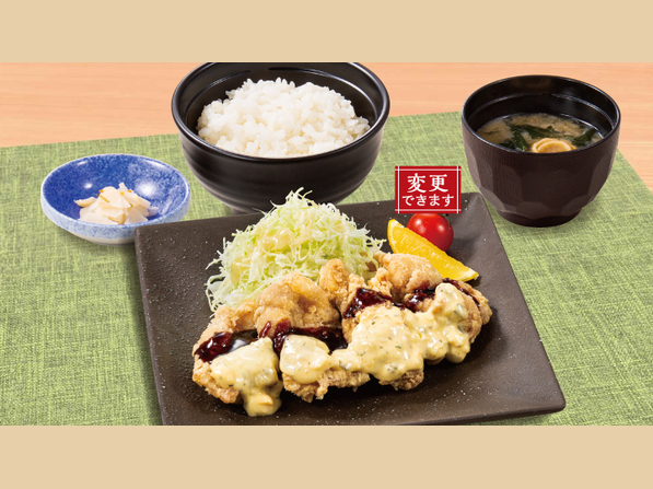 若鶏の竜田揚げ南蛮風ランチ