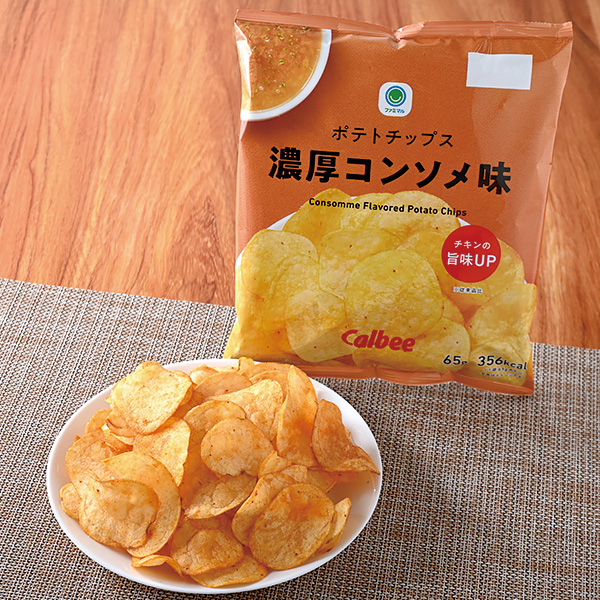 ポテトチップス濃厚コンソメ味