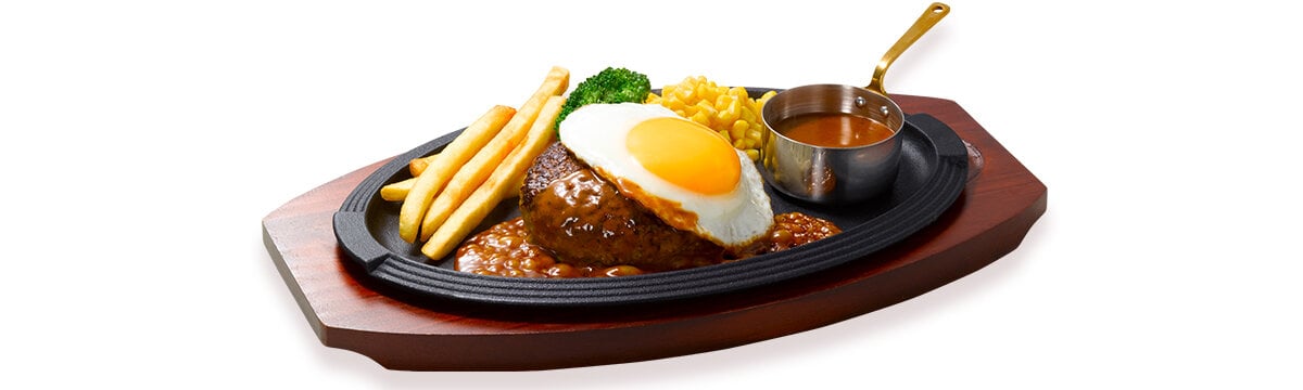 黒×黒ハンバーグ ブラウンバターソース