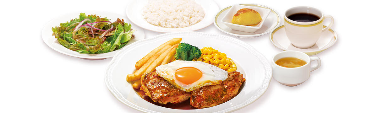 チキンのジューシーグリル～バター醤油ソース～ スペシャルランチ（ライス・グリーンサラダ・スープ・デザート・ドリンク付）