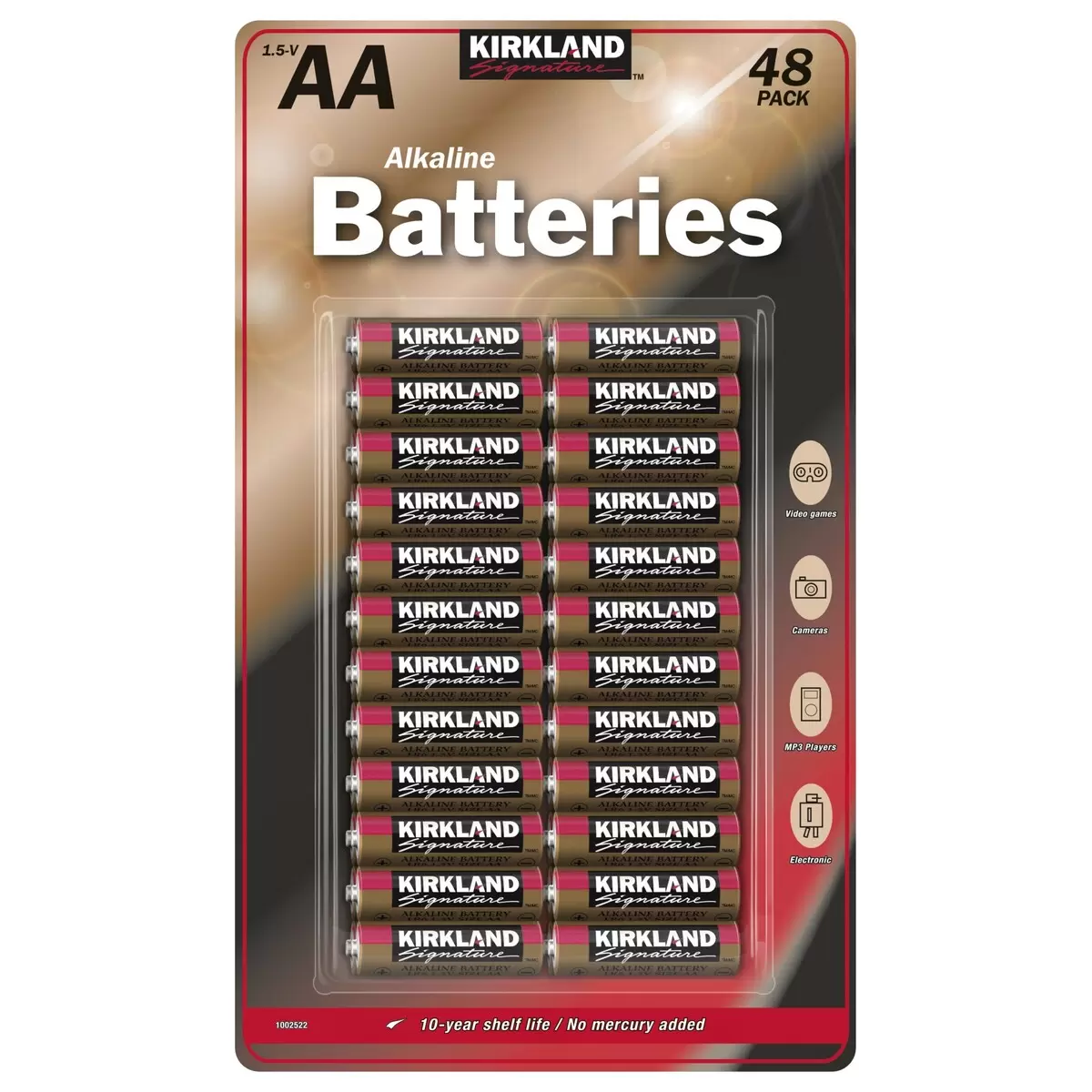 カークランドシグネチャー アルカリ単3乾電池 48本