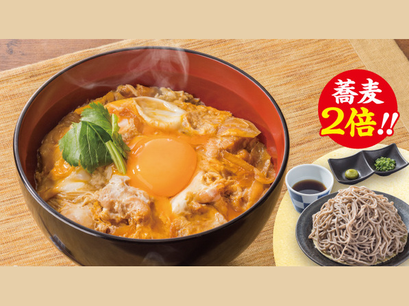 ★蕎麦2倍★
とろ玉親子丼＆もり蕎麦セット