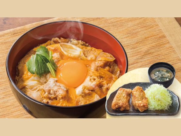 とろ玉親子丼＆から揚げ・味噌汁セット