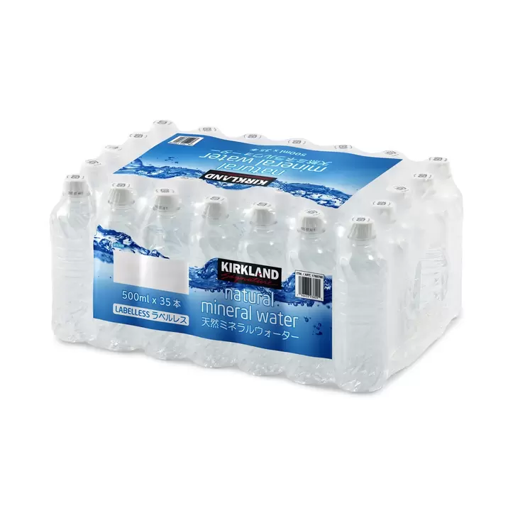 カークランドシグネチャー 天然ミネラルウォーター ラベルレス 500ml x 35本