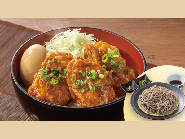 甘とろから揚げ丼＆もり蕎麦セット