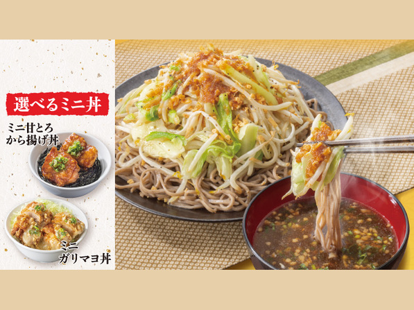 野菜増し盛り　好し郎そば＆ミニ丼セット