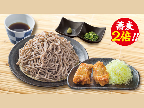 ★蕎麦2倍★
もり蕎麦＆から揚げセット