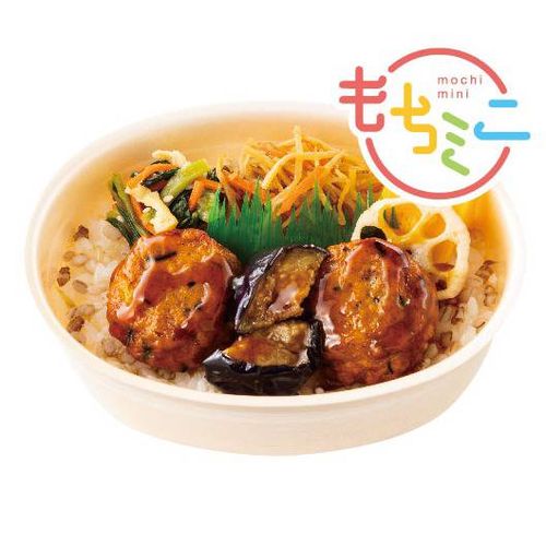 ～もち麦ごはんのミニ弁当～ もちミニ 彩・豆腐ハンバーグ弁当
