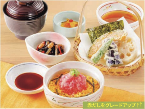 ミニまぐろたたき丼の 小町セット