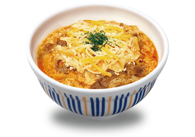 チーズ牛とじ丼