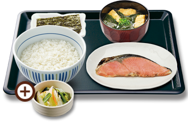 銀鮭朝食