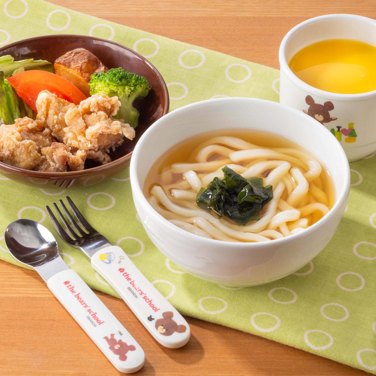 【お子様】うどんと唐揚げ