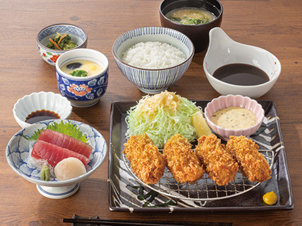 広島県産　大粒カキフライ膳（4個）