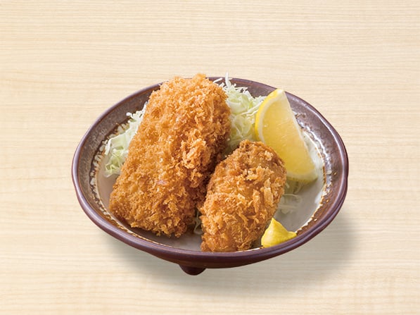 大粒カキフライとかにクリーミーコロッケ