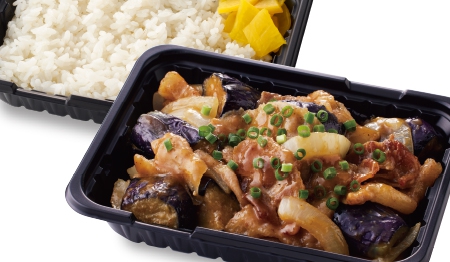 豚肉とナスの味噌炒め弁当