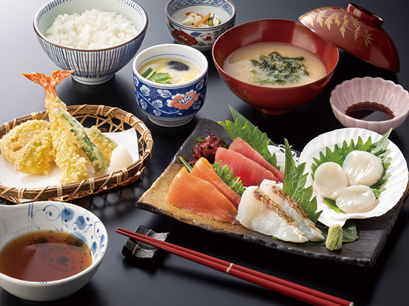 厳選刺身・天ぷら御膳