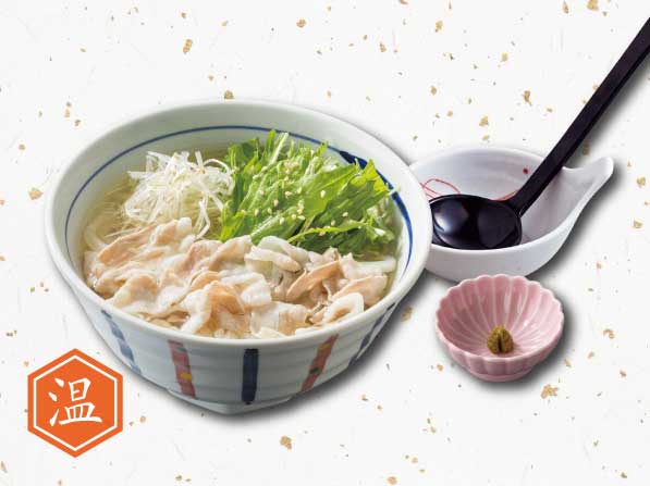 豚肉と水菜のハリハリうどん［温］