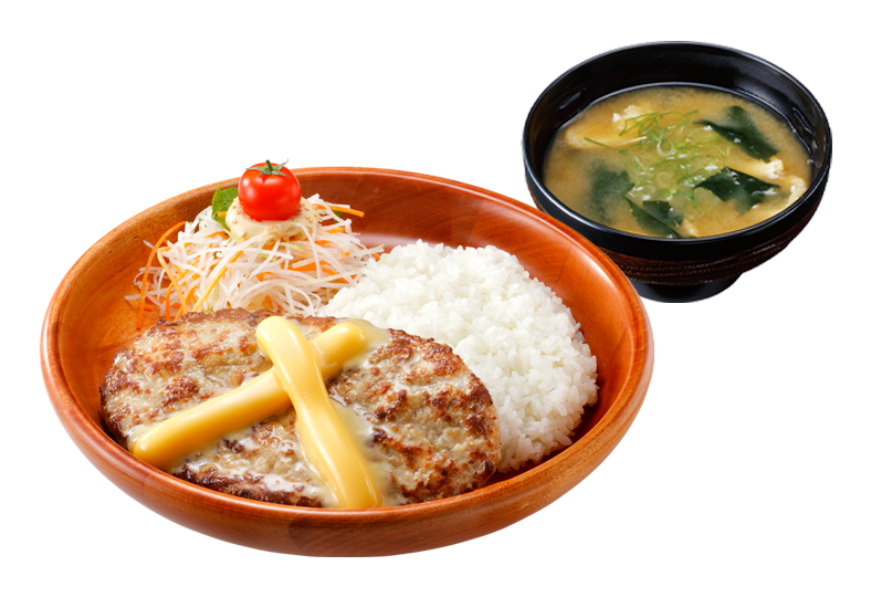 チーズバーグディッシュランチ（みそ汁付）