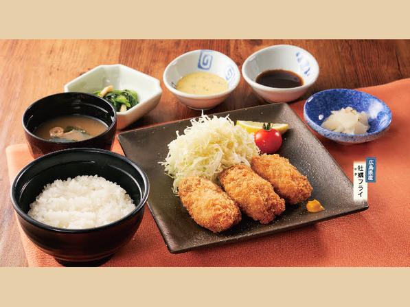 広島県産大粒かきフライ御膳（3個）