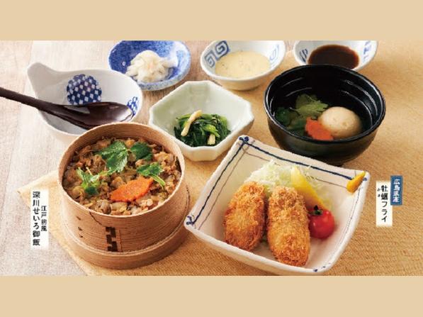 江戸前風深川せいろ御膳（かきフライ）