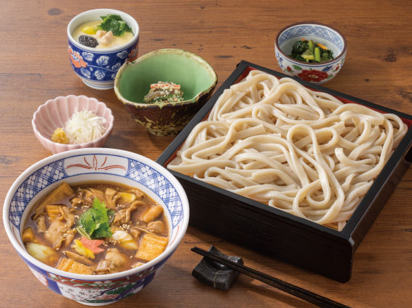 武蔵野風　豚肉つけ汁うどん定食