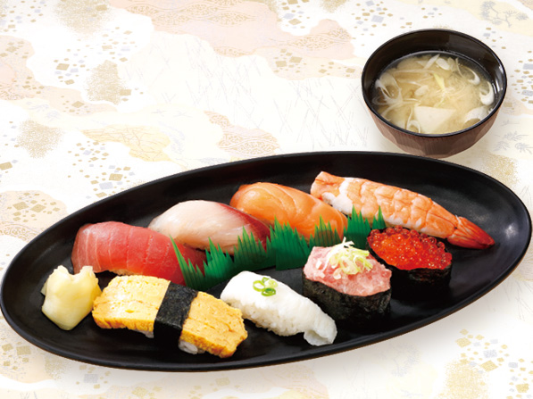 握り８貫ランチ（味噌汁付）