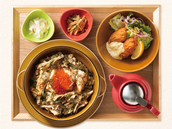 鮭ハラスといくらの焼き飯style＆選べる副菜