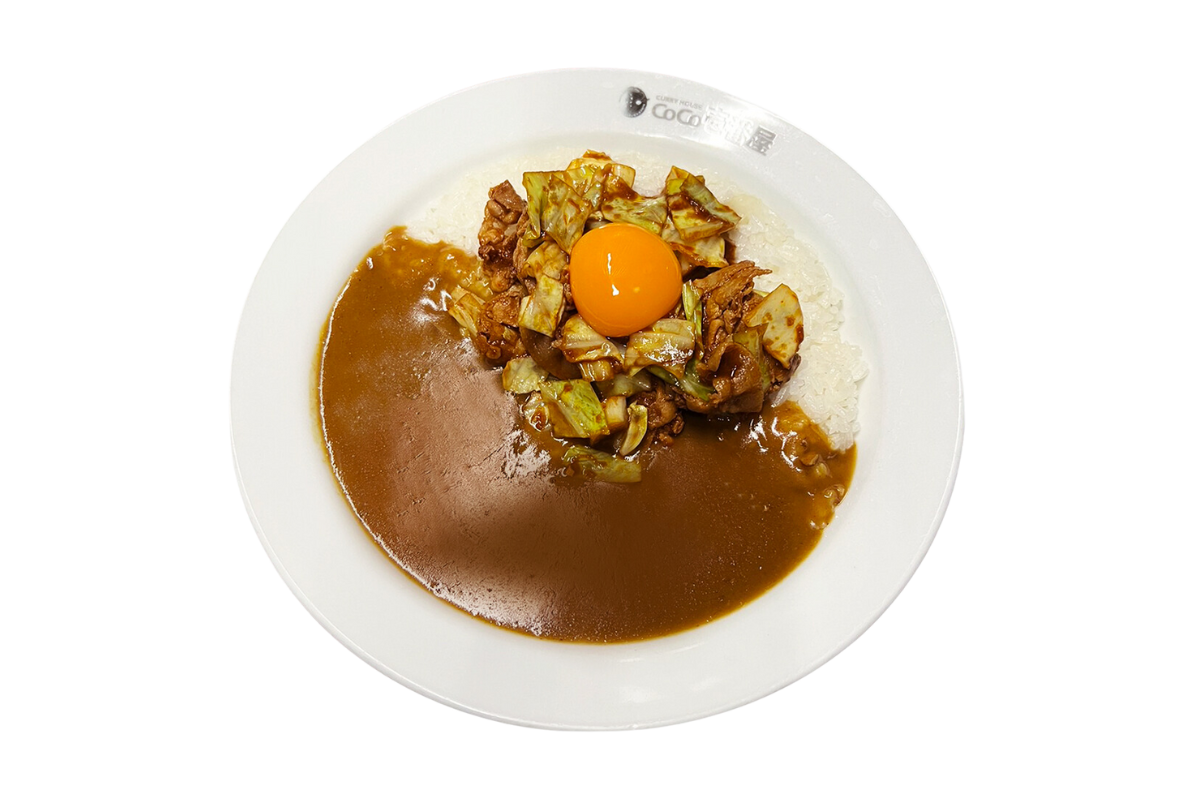 豚みそカレー(卵黄付き)