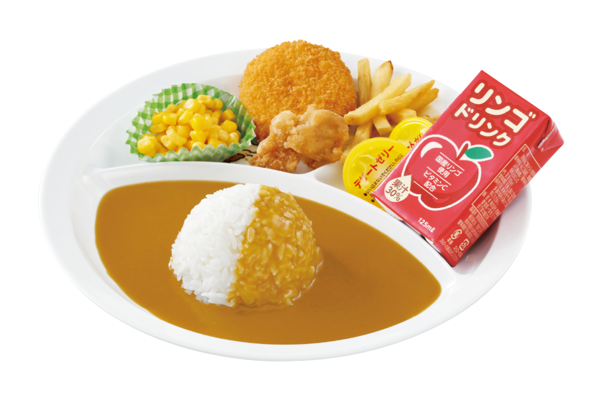 お子さまカレー クリームコロッケ（カニ入り）＆フライドチキン