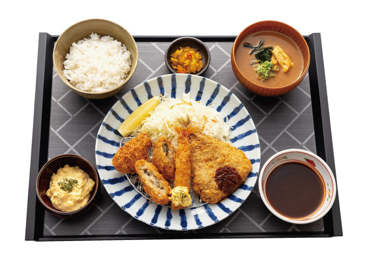 カキフライミックス定食