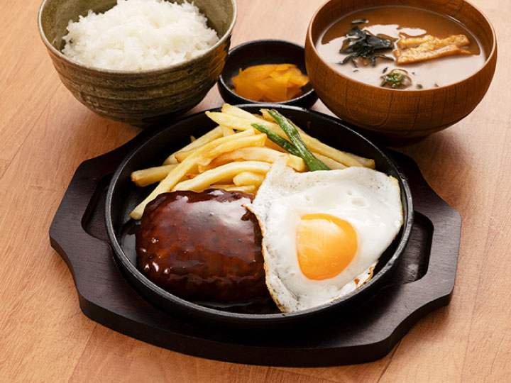 ランチハンバーグ定食（デミ/オロシ）