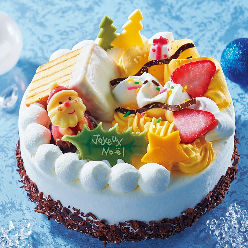Xmasアイスデコレーションパリパリチョコ バニラ＆チョコクッキー17cm