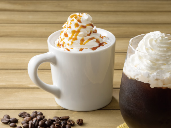 キャラメルウィンナーコーヒー（ホット）