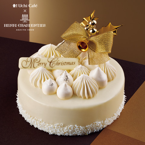 Uchi Café×HENRI CHARPENTIERアンリシャルパンティエ ホワイトクリスマスタイム 4号 ～ホワイトチョコと苺のマリアージュ～