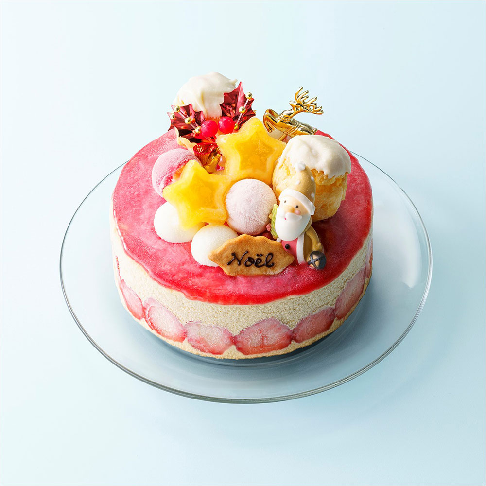 岡山県産苺とミルクティーのアイスケーキ