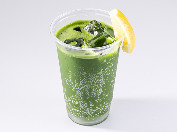 冷やしレモン抹茶ソーダ