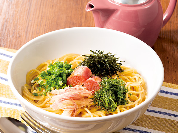 炙りたらこの極みたらこスパゲッティ　お出汁添え