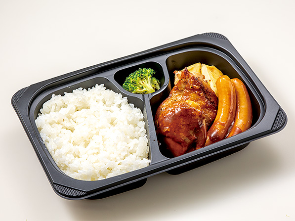 若鶏グリル＆ダブルソーセージ　デミグラ弁当