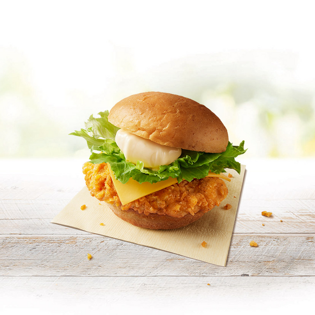 チーズチキンフィレバーガー