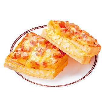 たっぷりたまごのピザトースト