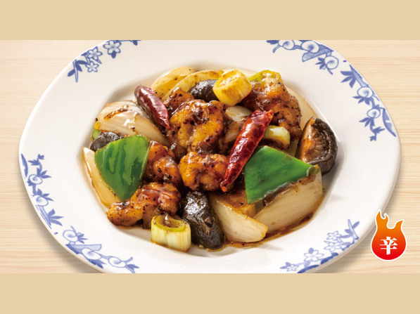 鶏肉の旨辛豆鼓炒め
