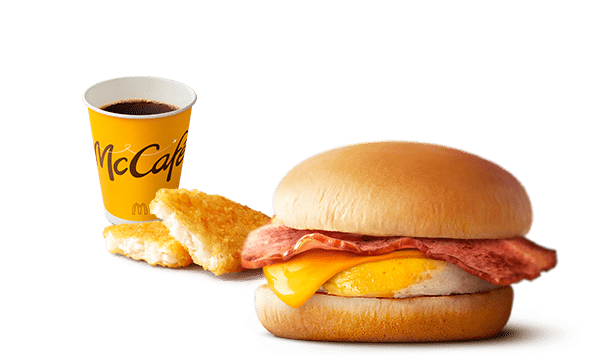 ベーコンエッグマックサンド セット