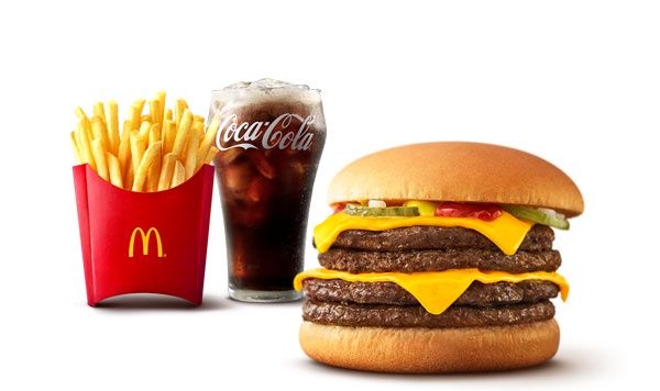 倍ダブルチーズバーガーセット