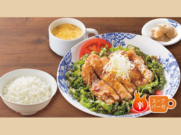 油淋鶏（味変!!胡麻ソース付き）定食