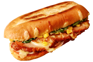 炭火焼チキテリ ピザサンド